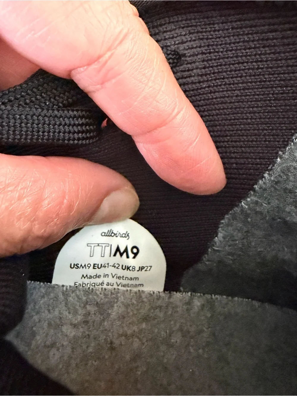 allbirds Men's Black Knit Tree Toppers